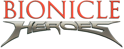 Bionicle Heroes logo for Playstation 2